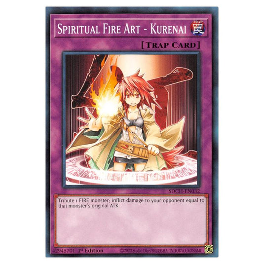 Yu-Gi-Oh! - Structure Deck - Spirit Charmers - Spiritual Fire Art - Kurenai (Common) SDCH-EN032