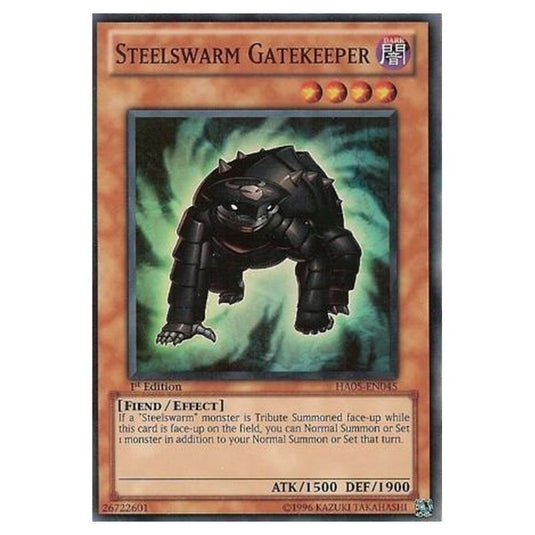 Yu-Gi-Oh! - Hidden Arsenal 5 - Steelswarm Invasion - Steelswarm Gatekeeper (Super Rare) HA05-EN045