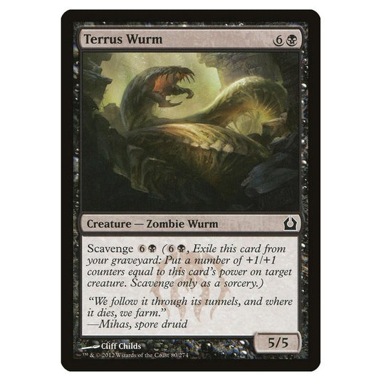 Magic The Gathering - Return To Ravnica - Terrus Wurm - 80/274 (Foil)