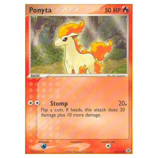 Pokemon - EX Series - FireRed & LeafGreen - Ponyta - 76/112