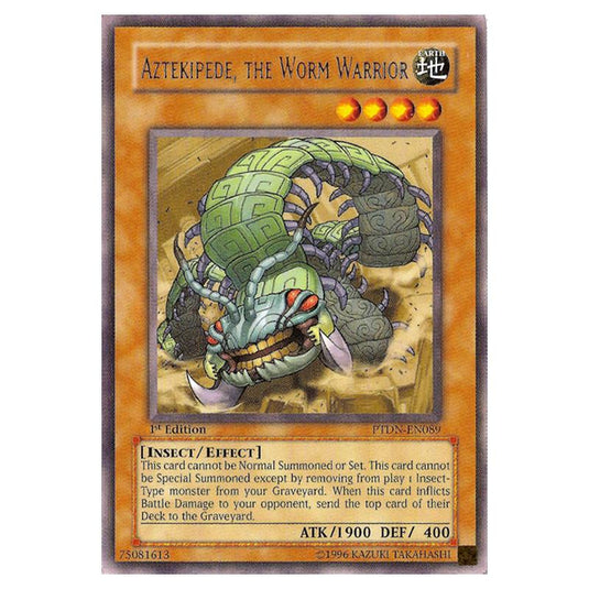 Yu-Gi-Oh! - Phantom Darkness - Aztekipede, the Worm Warrior (Rare) PTDN-EN089