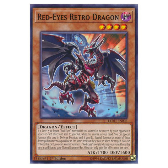 Yu-Gi-Oh! - Legendary Duelists - Red-Eyes Retro Dragon (Common) LEDU-EN005