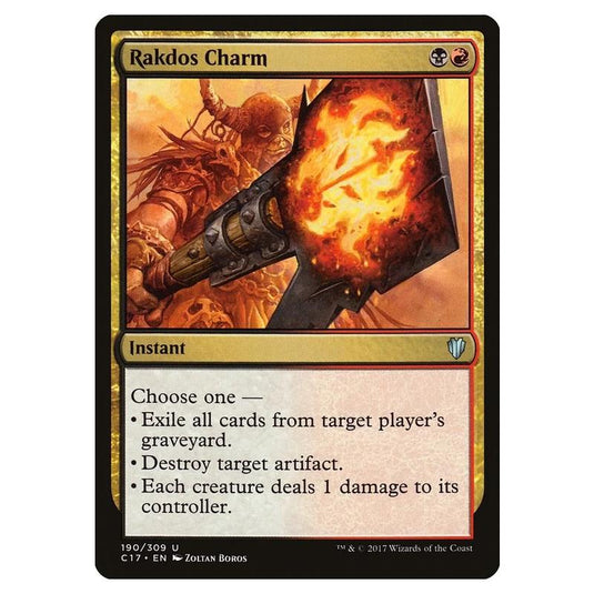 Magic The Gathering - Commander 2017 - Rakdos Charm - 190/309