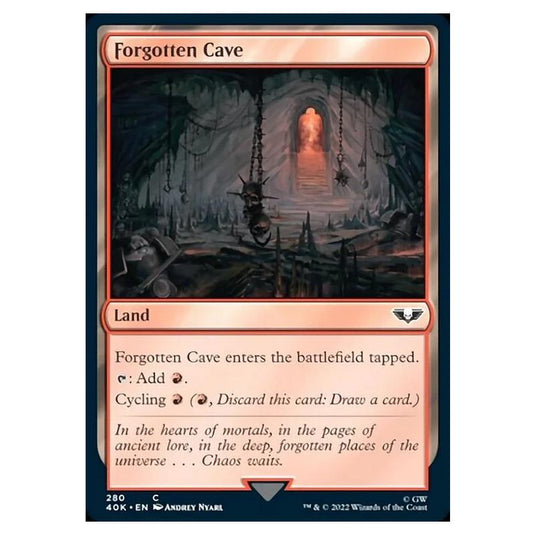 Magic The Gathering - Universes Beyond - Warhammer 40k - Forgotten Cave - 280/168
