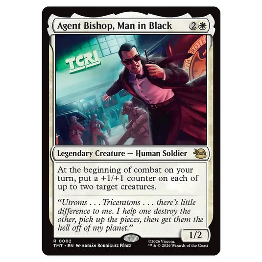 Magic The Gathering - Teenage Mutant Ninja Turtles - Agent Bishop, Man in Black - 0002