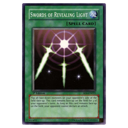 Yu-Gi-Oh! - Structure Deck - Spellcaster's Judgment - Swords of Revealing Light (Common) SD6-EN021