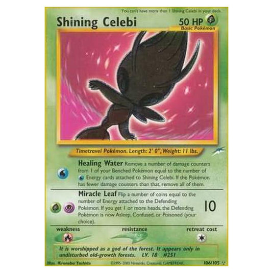 Pokemon - Neo Destiny - Shining Celebi - 106/105