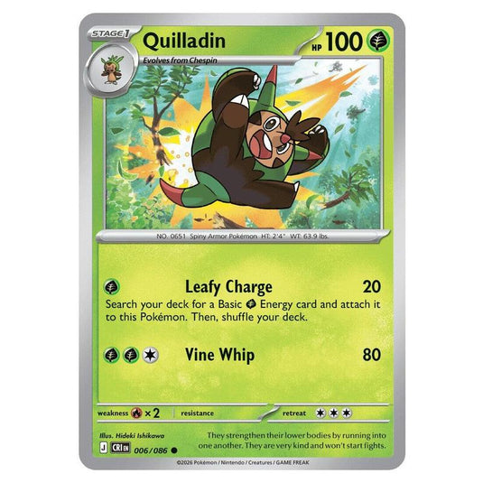 Pokemon - Mega Evolution - Chaos Rising - Quilladin - 006/086