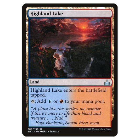Magic The Gathering - Rivals Of Ixalan - Highland Lake - 189/196 (Foil)