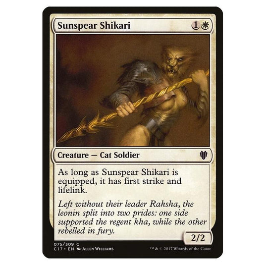 Magic The Gathering - Commander 2017 - Sunspear Shikari - 075/309