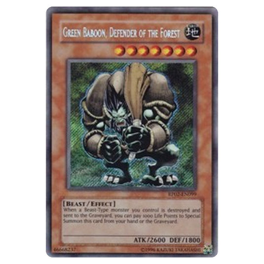 Yu-Gi-Oh! - Retro Pack 2 - Green Baboon, Defender of the Forest (Secret Rare) - RP02-EN099