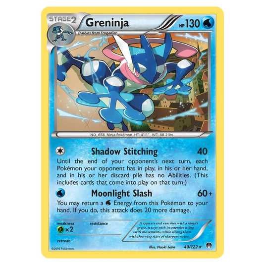 Pokemon - XY - Breakpoint - Greninja - 40/122 (Reverse Holo)