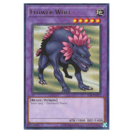 Yu-Gi-Oh! - Legend of Blue Eyes White Dragon (25th Anniversary Edition) - Flower Wolf (Rare) - LOB25-EN107