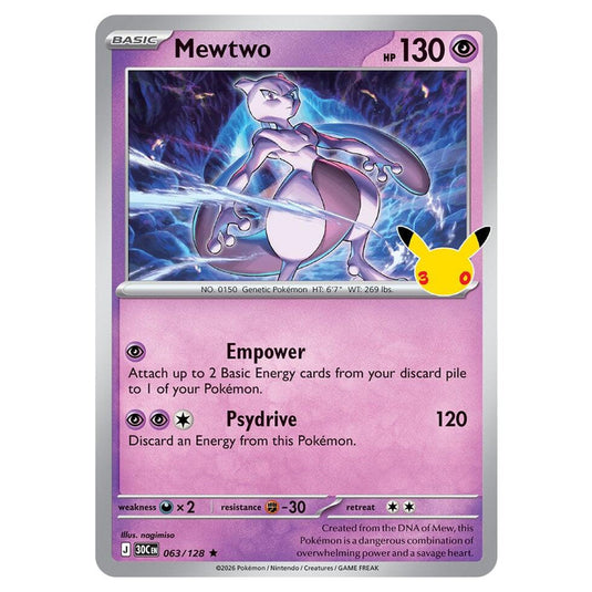 Pokemon - 30th Celebration - Mewtwo - 063/128