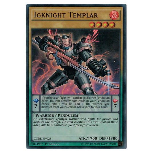 Yu-Gi-Oh! - Clash of Rebellions - Igknight Templar (Ultra Rare) CORE-EN028