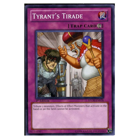 Yu-Gi-Oh! - Storm of Ragnarok - Tyrant\'s Tirade (Common) STOR-EN078