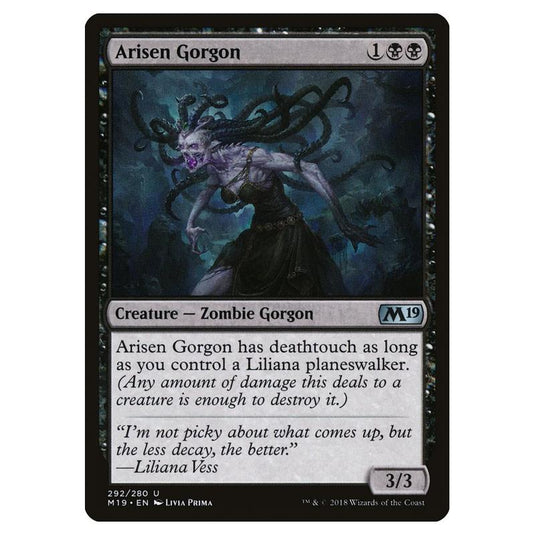 Magic the Gathering - Core Set 2019 - Arisen Gorgon - 292/280
