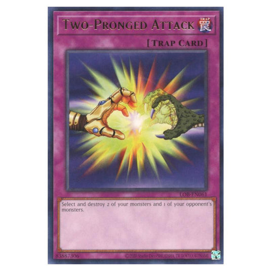Yu-Gi-Oh! - Legend of Blue Eyes White Dragon (25th Anniversary Edition) - Two-Pronged Attack (Rare) - LOB25-EN061