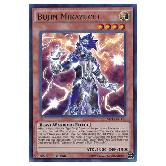 Yu-Gi-Oh! - 2014 Mega-Tin Mega Pack - Bujin Mikazuchi (Ultra Rare) MP14-EN144