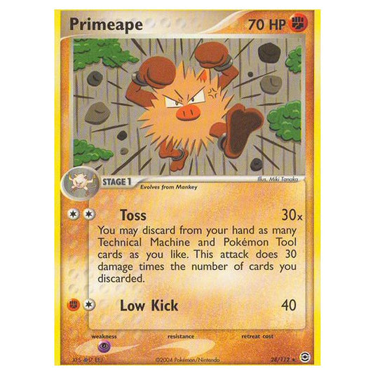 Pokemon - EX Series - FireRed & LeafGreen - Primeape - 28/112