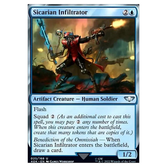 Magic The Gathering - Universes Beyond - Warhammer 40k - Sicarian Infiltrator - 025/168