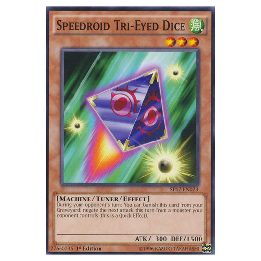 Yu-Gi-Oh! - Star Pack Battle Royal - Speedroid Tri-Eyed Dice (Common) SP17-EN023