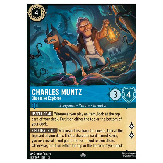 Lorcana - Attack of the Vine! - Charles Muntz - Obsessive Explorer (Super Rare) - 162/207