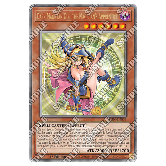 Dark Magician Girl the Magician's Apprentice ALIN-EN004-QCR card from the Yu-Gi-Oh! set Alliance Insight