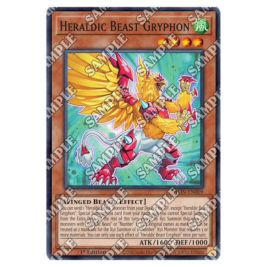 Heraldic Beast Gryphon ALIN-EN009 card from the Yu-Gi-Oh! set Alliance Insight