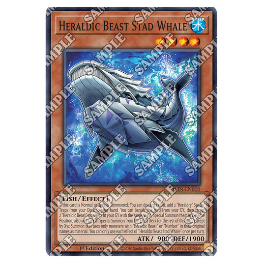 Heraldic Beast Stad Whale ALIN-EN010 card from the Yu-Gi-Oh! set Alliance Insight