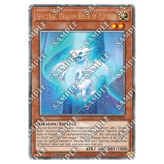 Spectral, Dragon Ruler of Flickers ALIN-EN018-QCR card from the Yu-Gi-Oh! set Alliance Insight