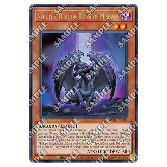 Nebulus, Dragon Ruler of Mishaps ALIN-EN019 card from the Yu-Gi-Oh! set Alliance Insight