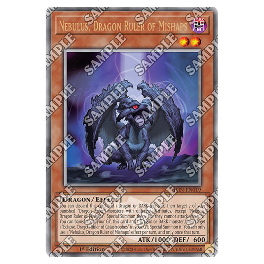 Nebulus, Dragon Ruler of Mishaps ALIN-EN019-QCR card from the Yu-Gi-Oh! set Alliance Insight