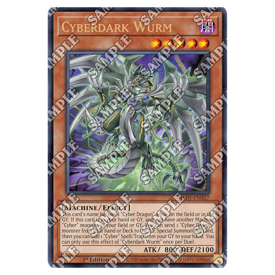 Cyberdark Wurm ALIN-EN027 card from the Yu-Gi-Oh! set Alliance Insight