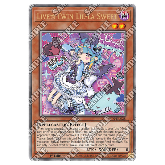 Live☆Twin Lil-la Sweet ALIN-EN028-QCR card from the Yu-Gi-Oh! set Alliance Insight