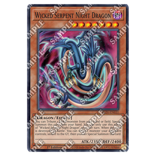 Wicked Serpent Night Dragon ALIN-EN031 card from the Yu-Gi-Oh! set Alliance Insight