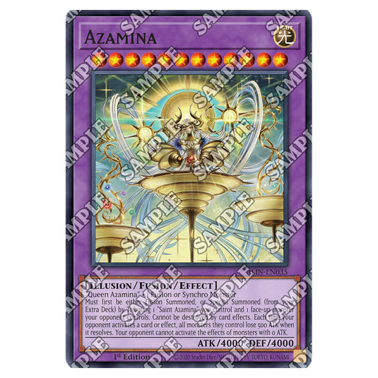 Azamina ALIN-EN035 card from the Yu-Gi-Oh! set Alliance Insight