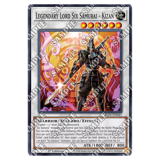 Legendary Lord Six Samurai - Kizan ALIN-EN042 card from the Yu-Gi-Oh! set Alliance Insight