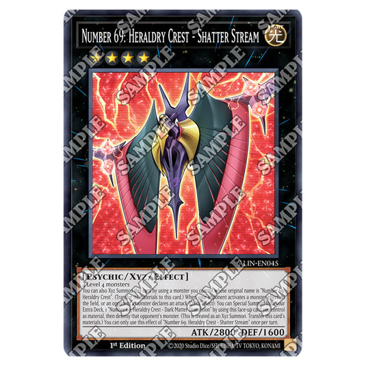 Number 69: Heraldry Crest - Shatter Stream ALIN-EN045 card from the Yu-Gi-Oh! set Alliance Insight