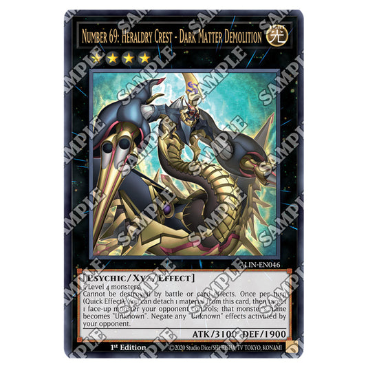 Number 69: Heraldry Crest - Dark Matter Demolition ALIN-EN046 card from the Yu-Gi-Oh! set Alliance Insight
