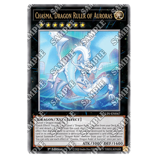 Chasma, Dragon Ruler of Auroras ALIN-EN047-QCR card from the Yu-Gi-Oh! set Alliance Insight