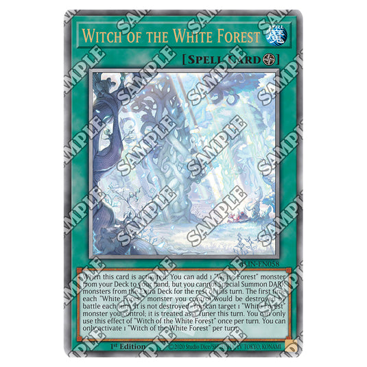 Witch of the White Forest ALIN-EN058-QCR card from the Yu-Gi-Oh! set Alliance Insight