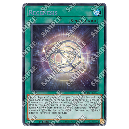 Regenesis ALIN-EN059 card from the Yu-Gi-Oh! set Alliance Insight