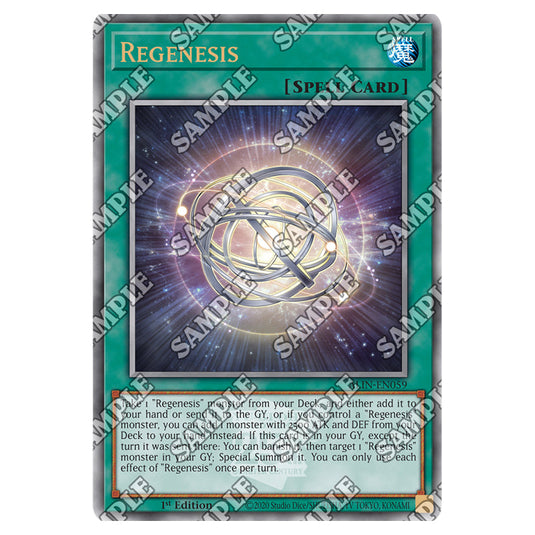 Regenesis ALIN-EN059-QCR card from the Yu-Gi-Oh! set Alliance Insight