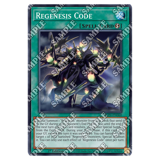 Regenesis Code ALIN-EN060 card from the Yu-Gi-Oh! set Alliance Insight
