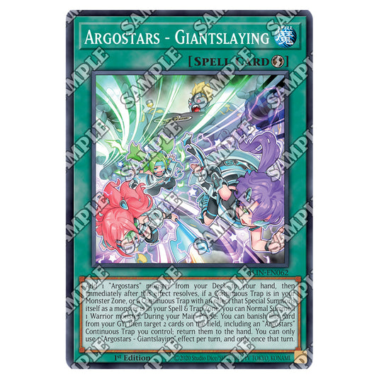 Argostars - Giantslaying ALIN-EN062 card from the Yu-Gi-Oh! set Alliance Insight