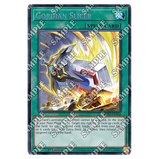 Gordian Slicer ALIN-EN066 card from the Yu-Gi-Oh! set Alliance Insight