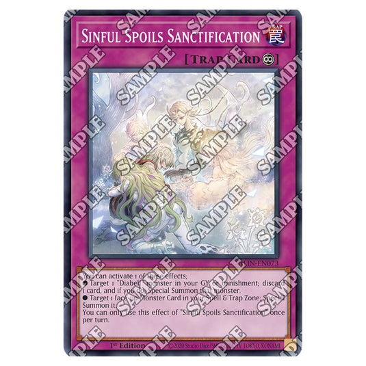 Sinful Spoils Sanctification ALIN-EN073 card from the Yu-Gi-Oh! set Alliance Insight