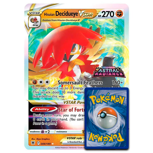 Pokemon - Hisuian Decidueye Vstar - Oversized Card - 084/189