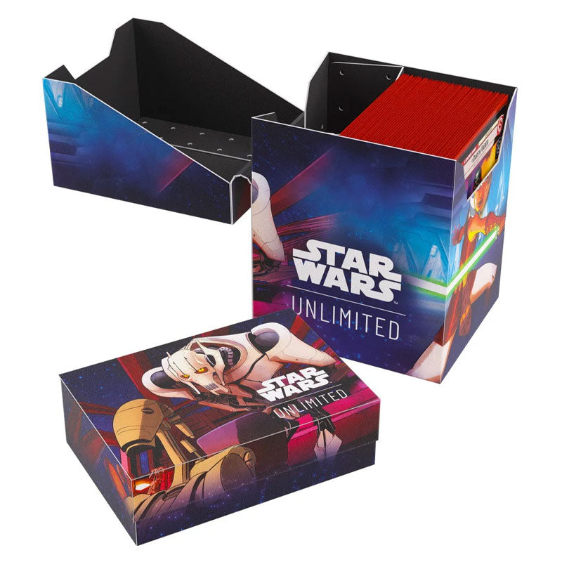 Star Wars Unlimited Caisse souple – Boîte de jeu durable imprimée en couleur et sous licence officielle, peut contenir 60 cartes à double manches, parfaite pour les JCC et LCG, design Luke/Vador Star Wars Unlimited Caisse souple – Boîte de jeu durable imprimée en couleur et sous licence officielle, peut contenir 60 cartes à double manches, parfaite pour les JCC et LCG, design Luke/Vador